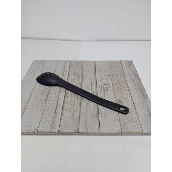 Rubbermaid Black Pierced Slotted Serving Spoon Heavy Duty #1974 Vintage - Picture 5 of 9